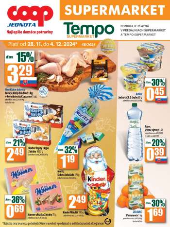 Leták COOP Jednota - 28.11.2024 - 4.12.2024.