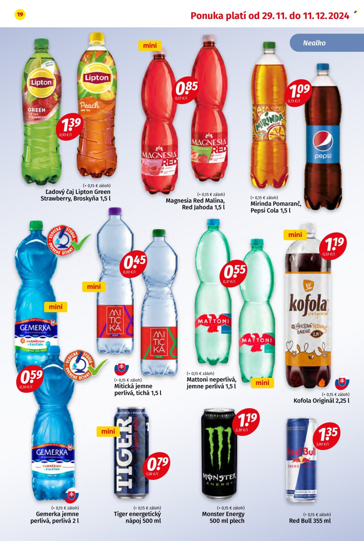 Leták Potraviny KORUNA - 29.11.2024 - 11.12.2024. Strana 19