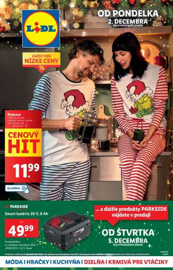 Leták Lidl - 2.12.2024 - 8.12.2024.