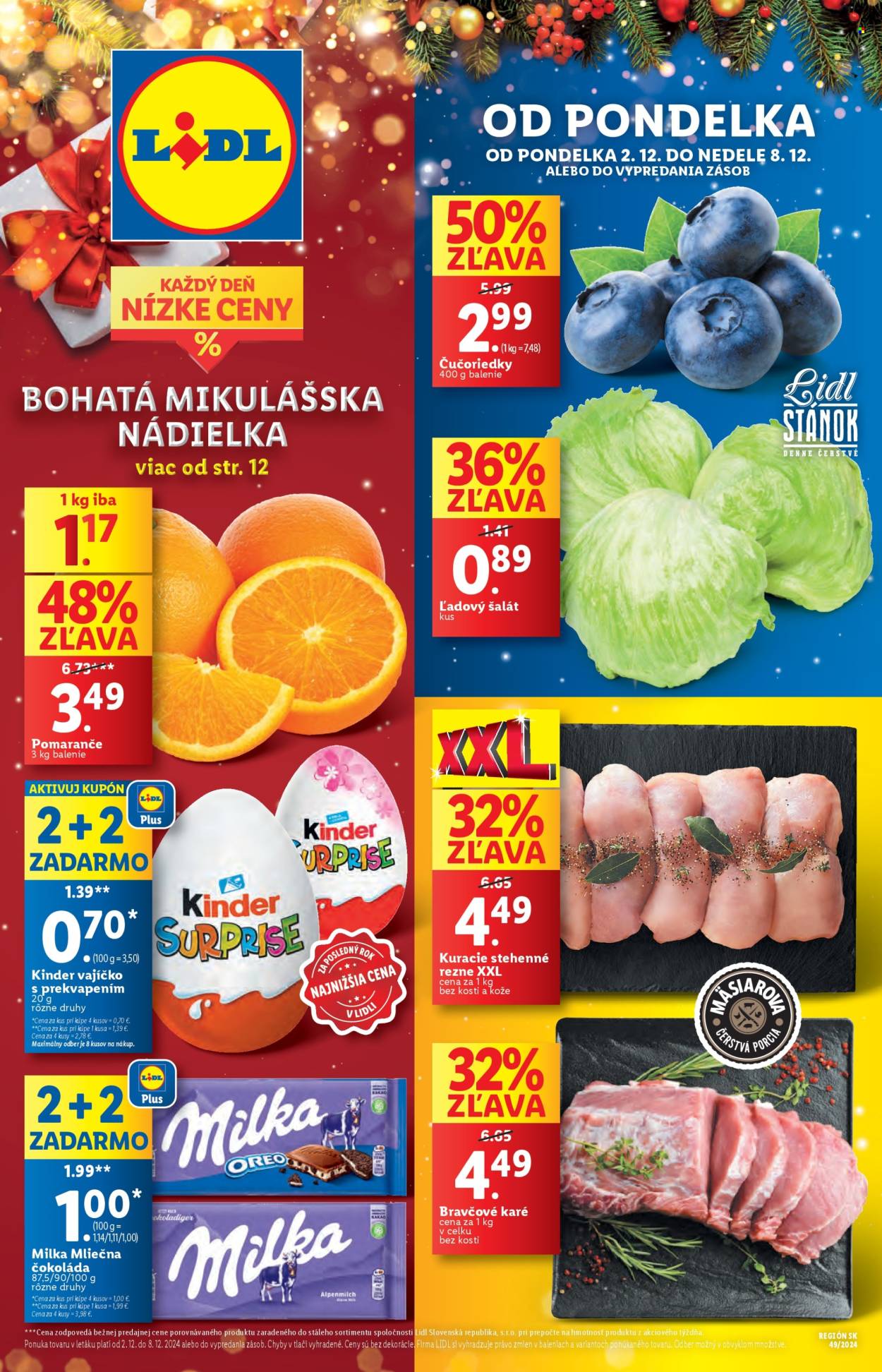 Leták Lidl - 2.12.2024 - 8.12.2024. Strana 1