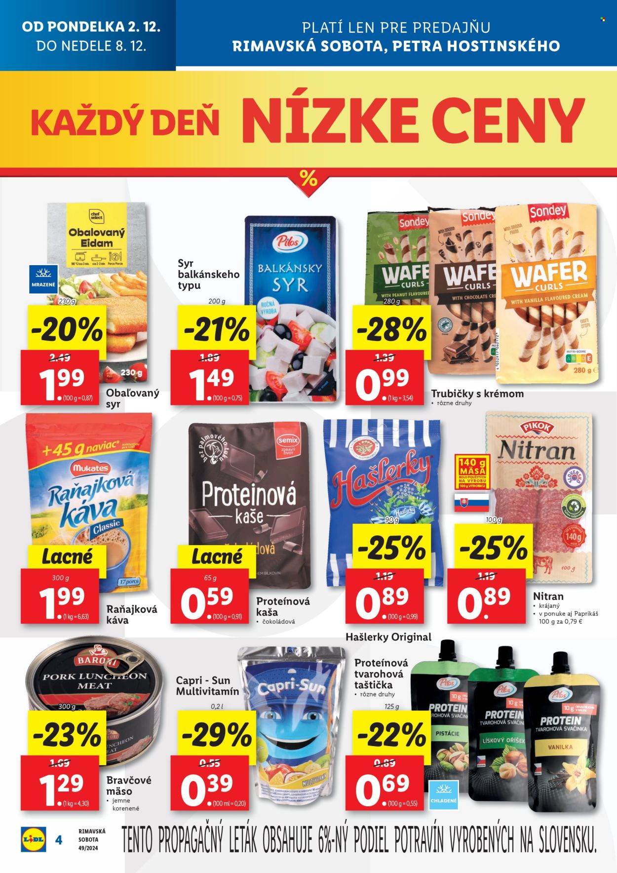 Leták Lidl - 2.12.2024 - 8.12.2024. Strana 4