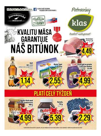 Leták Klas - 2.12.2024 - 8.12.2024.