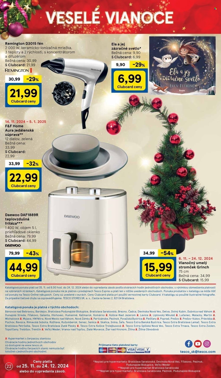 Leták TESCO hypermarket - 25.11.2024 - 24.12.2024. Strana 22