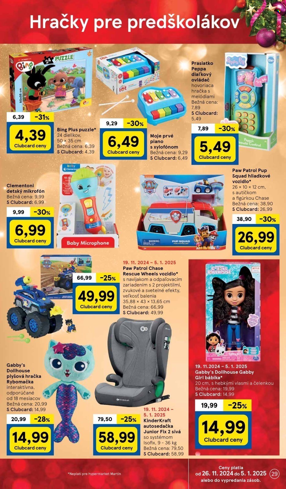 Leták TESCO hypermarket - 25.11.2024 - 24.12.2024. Strana 29