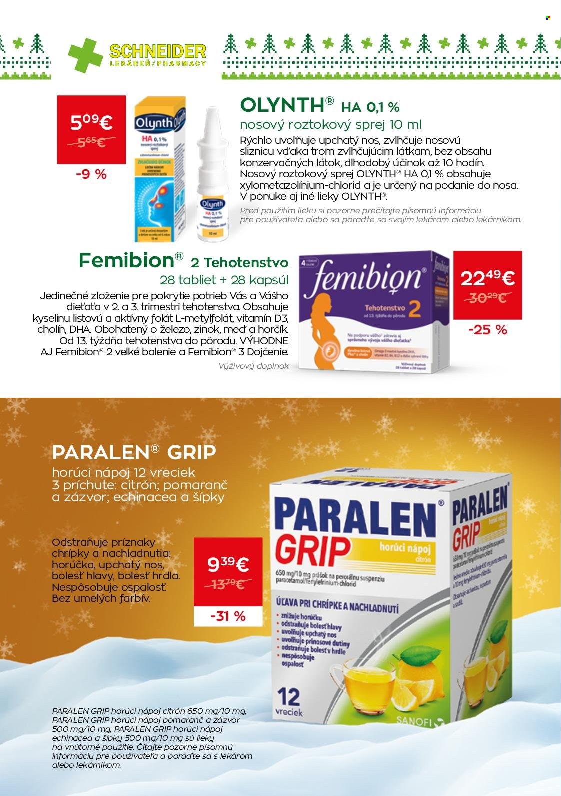Leták Schneider Lekáreň - 1.12.2024 - 31.12.2024. Strana 6