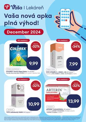 Leták Vaša lekáreň - 1.12.2024 - 31.12.2024.