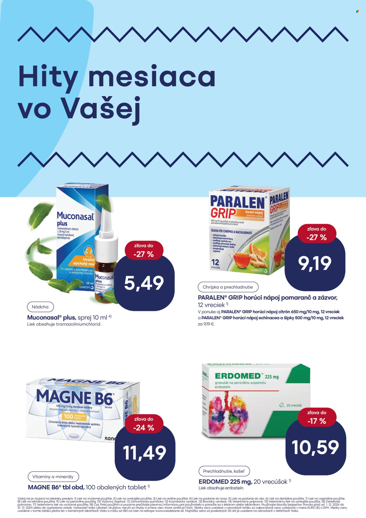 Leták Vaša lekáreň - 1.12.2024 - 31.12.2024. Strana 2