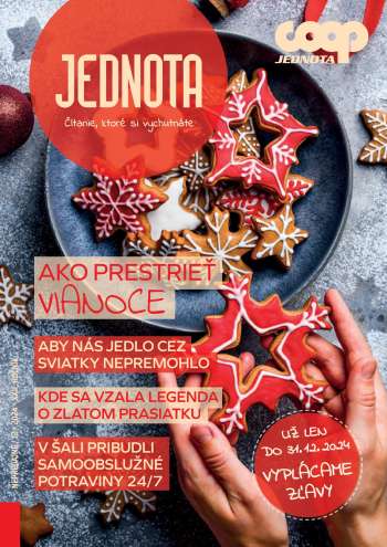 Leták COOP Jednota - 1.12.2024 - 31.12.2024.