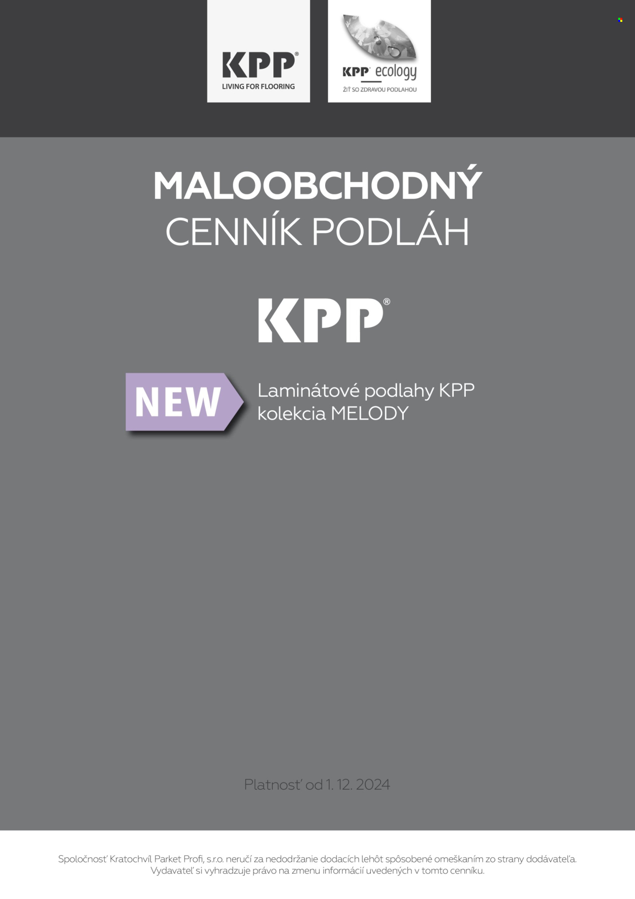 Leták KPP. Strana 1