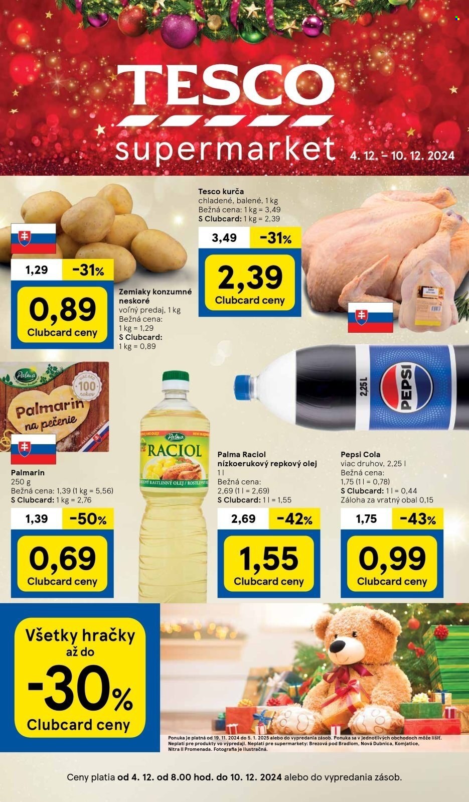 Leták TESCO supermarket - 4.12.2024 - 10.12.2024. Strana 1