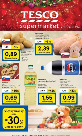 Leták TESCO supermarket - 4.12.2024 - 10.12.2024.