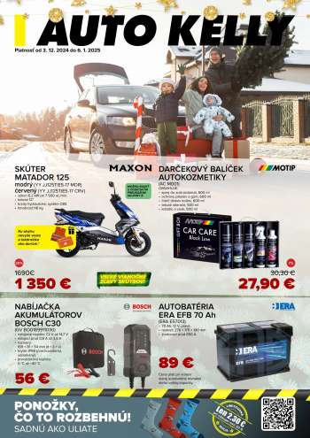 Leták Auto Kelly - 3.12.2024 - 6.1.2025.