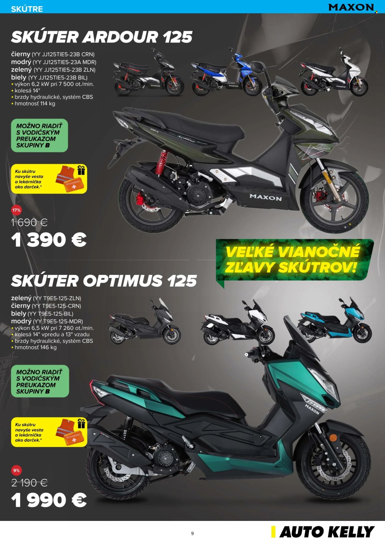Leták Auto Kelly - 3.12.2024 - 6.1.2025. Strana 9