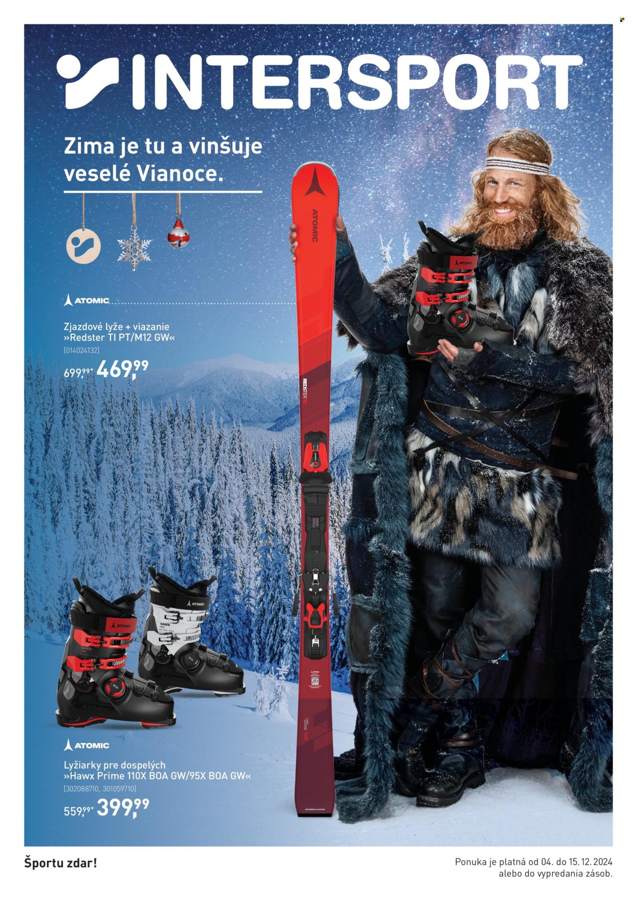Leták Intersport - 4.12.2024 - 15.12.2024. Strana 1