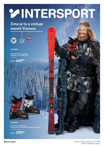 Leták Intersport - 4.12.2024 - 15.12.2024.