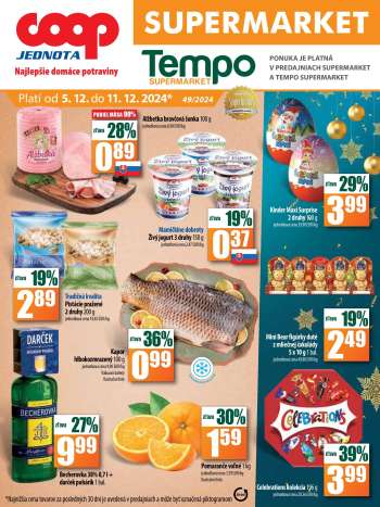 Leták COOP Jednota - 5.12.2024 - 11.12.2024.