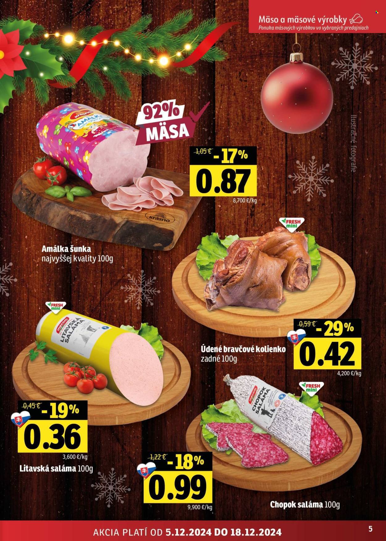 Leták FRESH - 5.12.2024 - 18.12.2024. Strana 5
