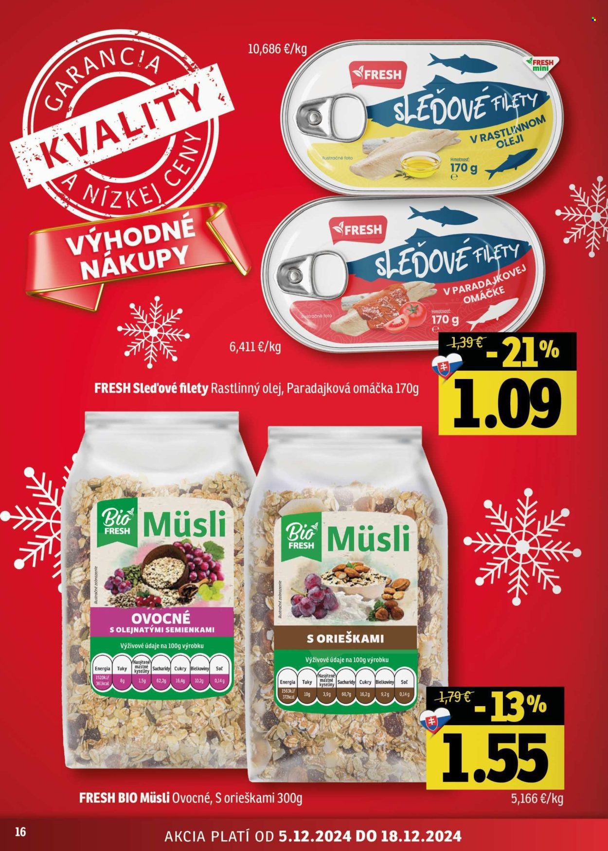 Leták FRESH - 5.12.2024 - 18.12.2024. Strana 16