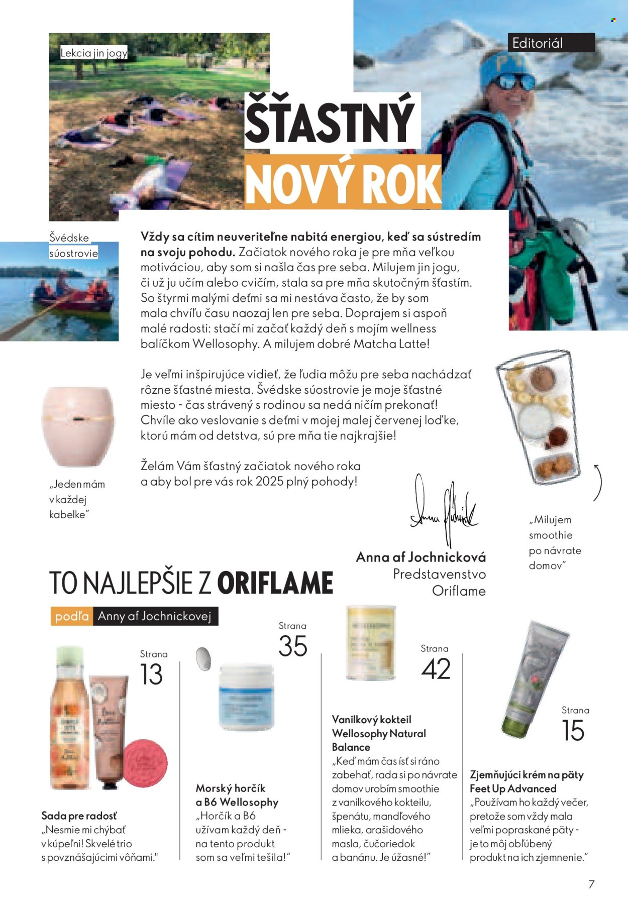 Leták Oriflame - 29.12.2024 - 18.1.2025. Strana 7