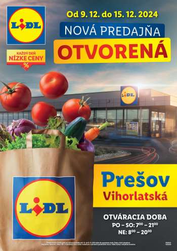 Leták Lidl - 9.12.2024 - 15.12.2024.