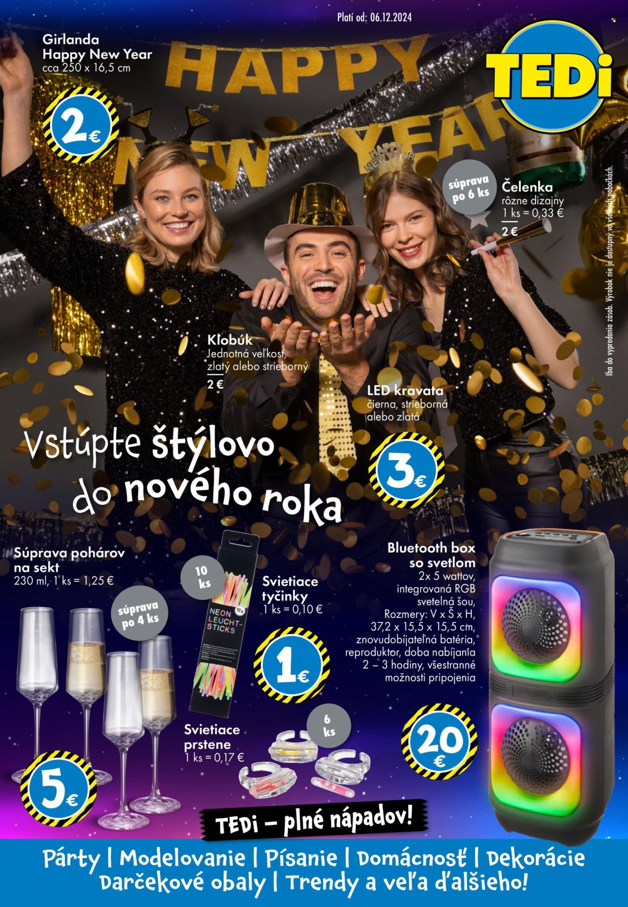Leták TEDi. Strana 1