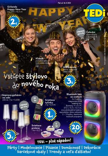 Leták TEDi.