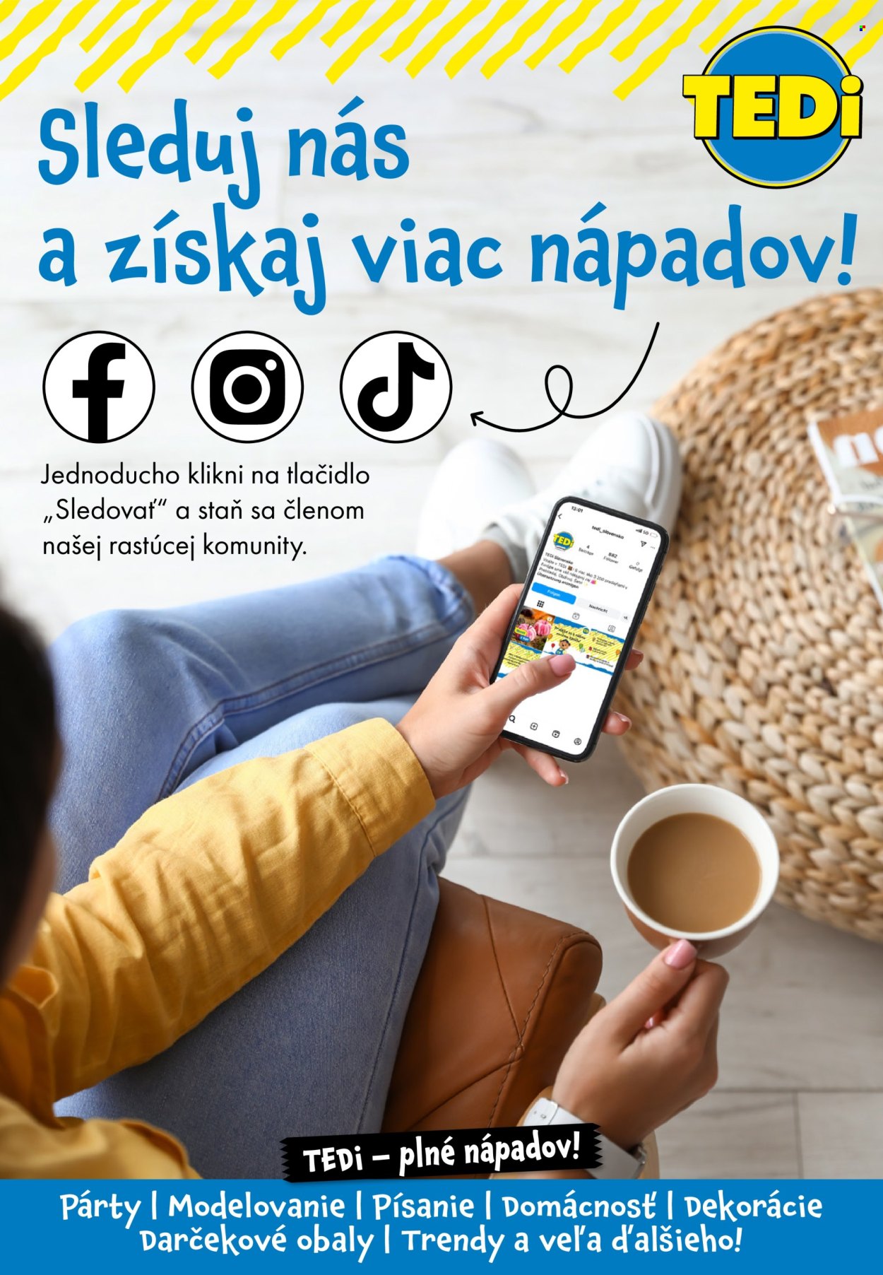 Leták TEDi. Strana 12