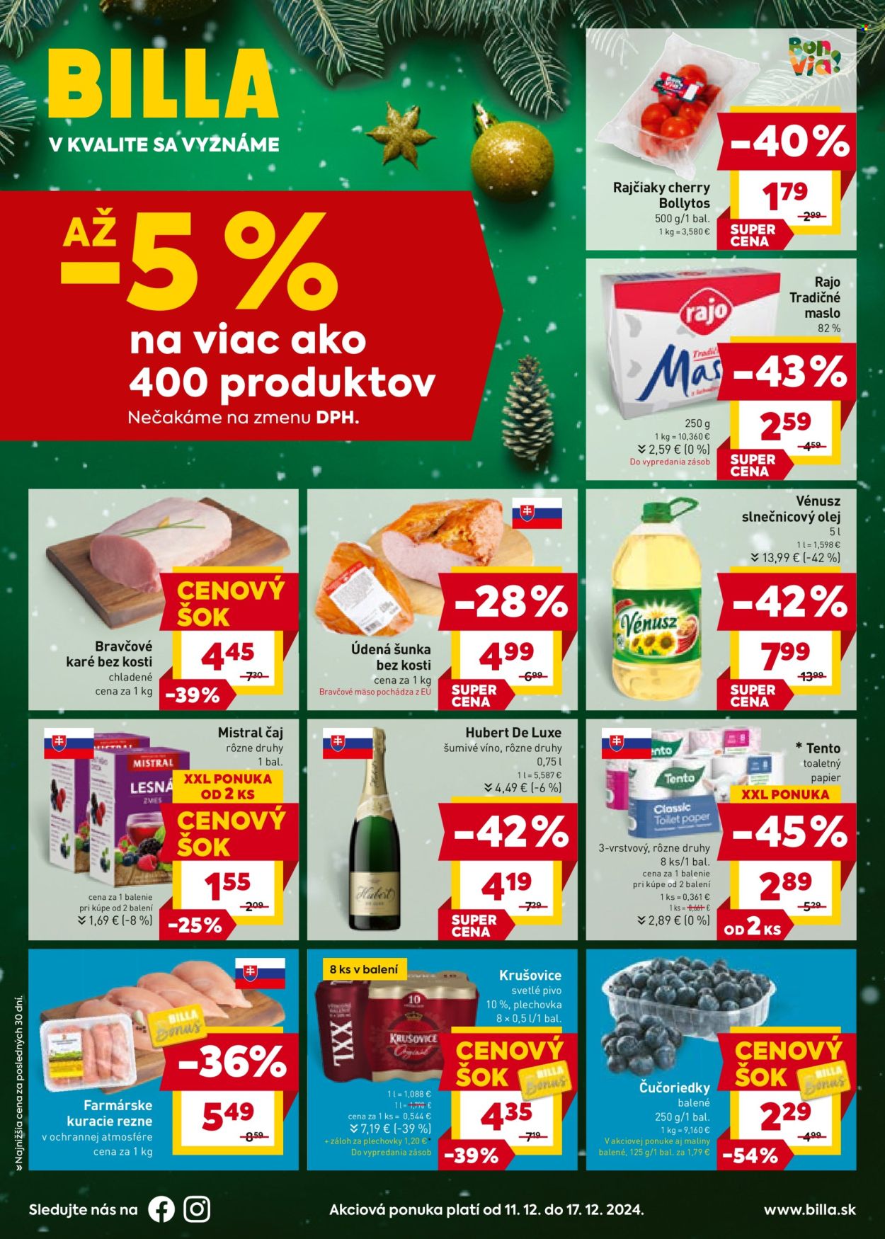 Leták Billa - 11.12.2024 - 17.12.2024. Strana 1