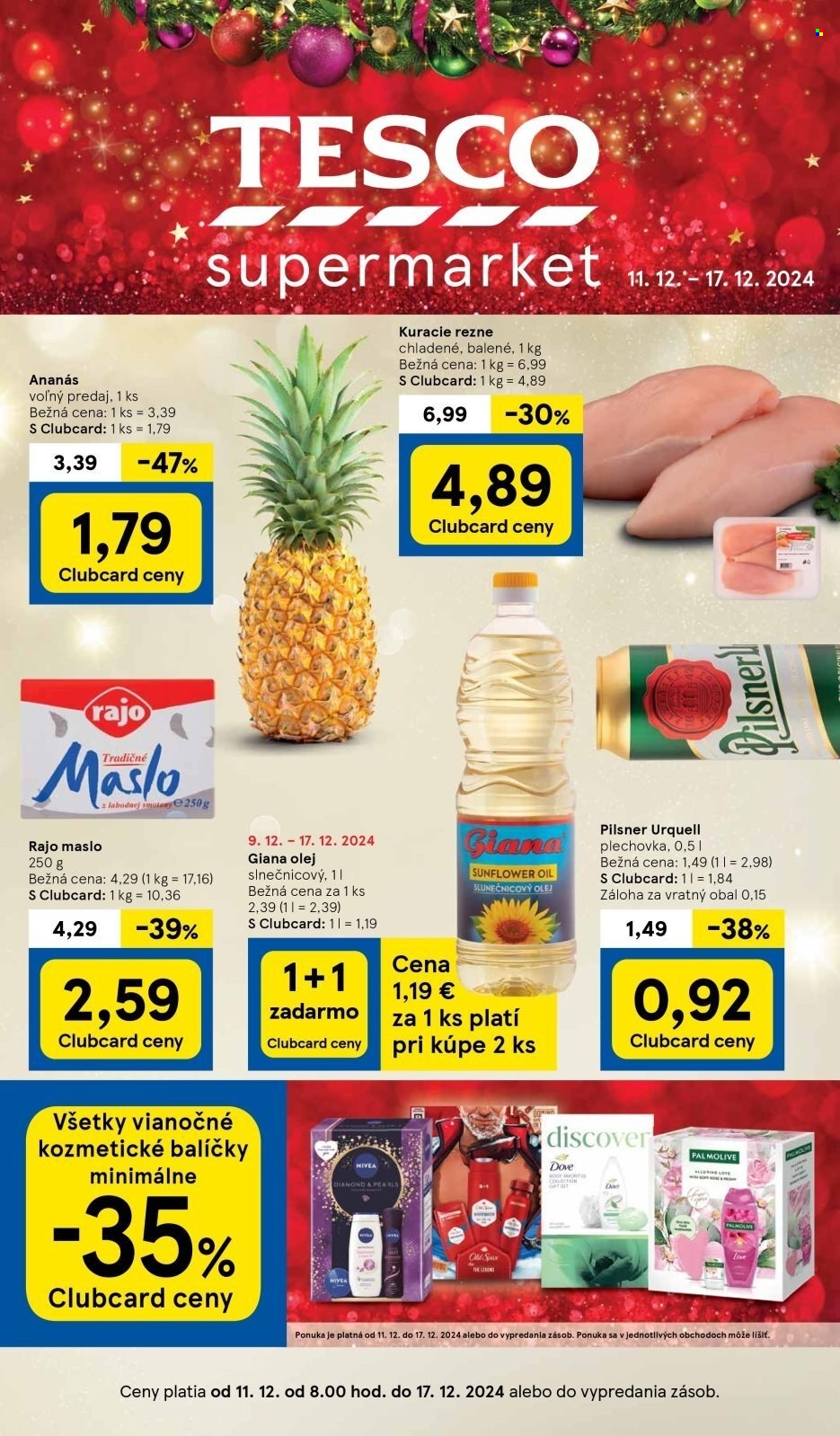 Leták TESCO supermarket - 11.12.2024 - 17.12.2024. Strana 1