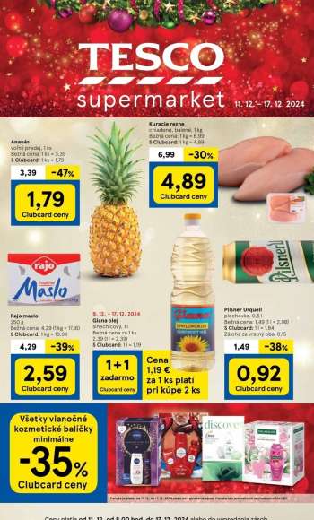 Leták TESCO supermarket - 11.12.2024 - 17.12.2024.