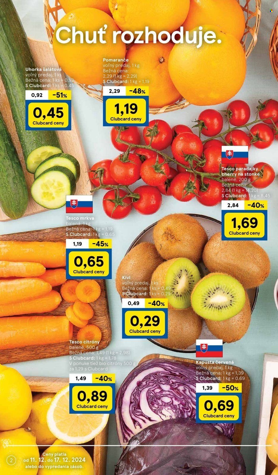 Leták TESCO supermarket - 11.12.2024 - 17.12.2024. Strana 2