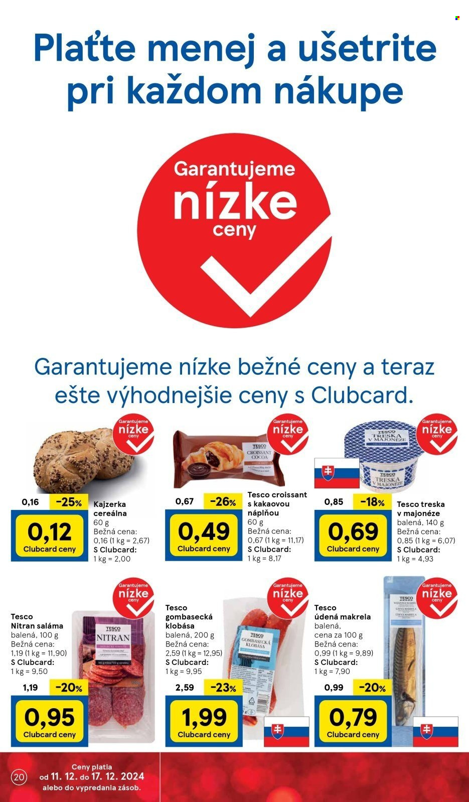 Leták TESCO supermarket - 11.12.2024 - 17.12.2024. Strana 20