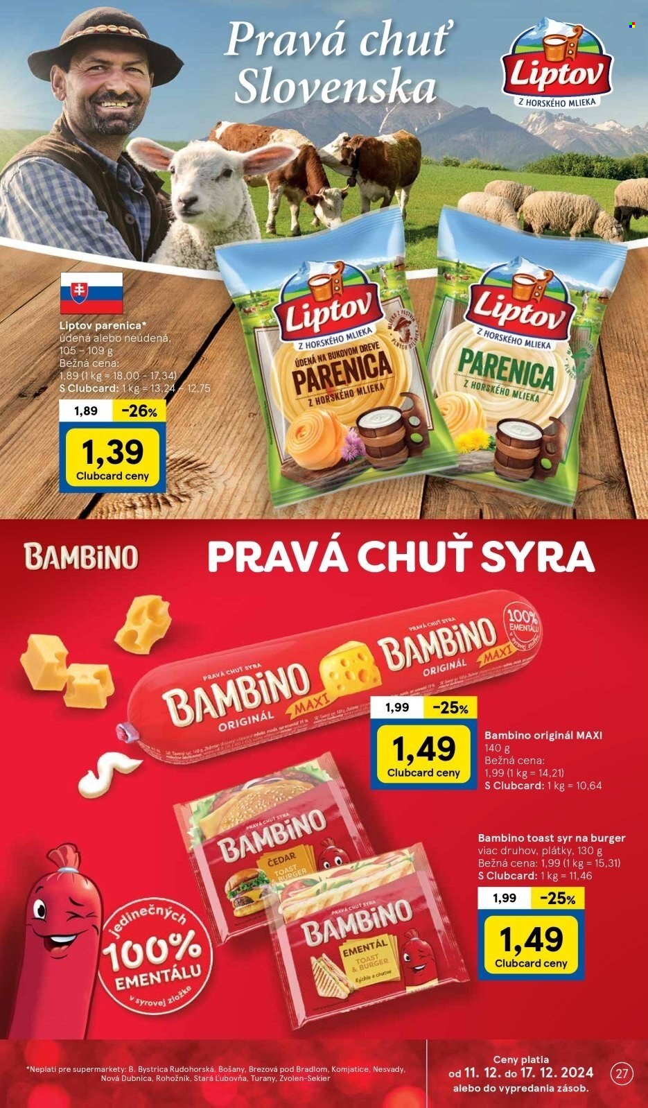 Leták TESCO supermarket - 11.12.2024 - 17.12.2024. Strana 27