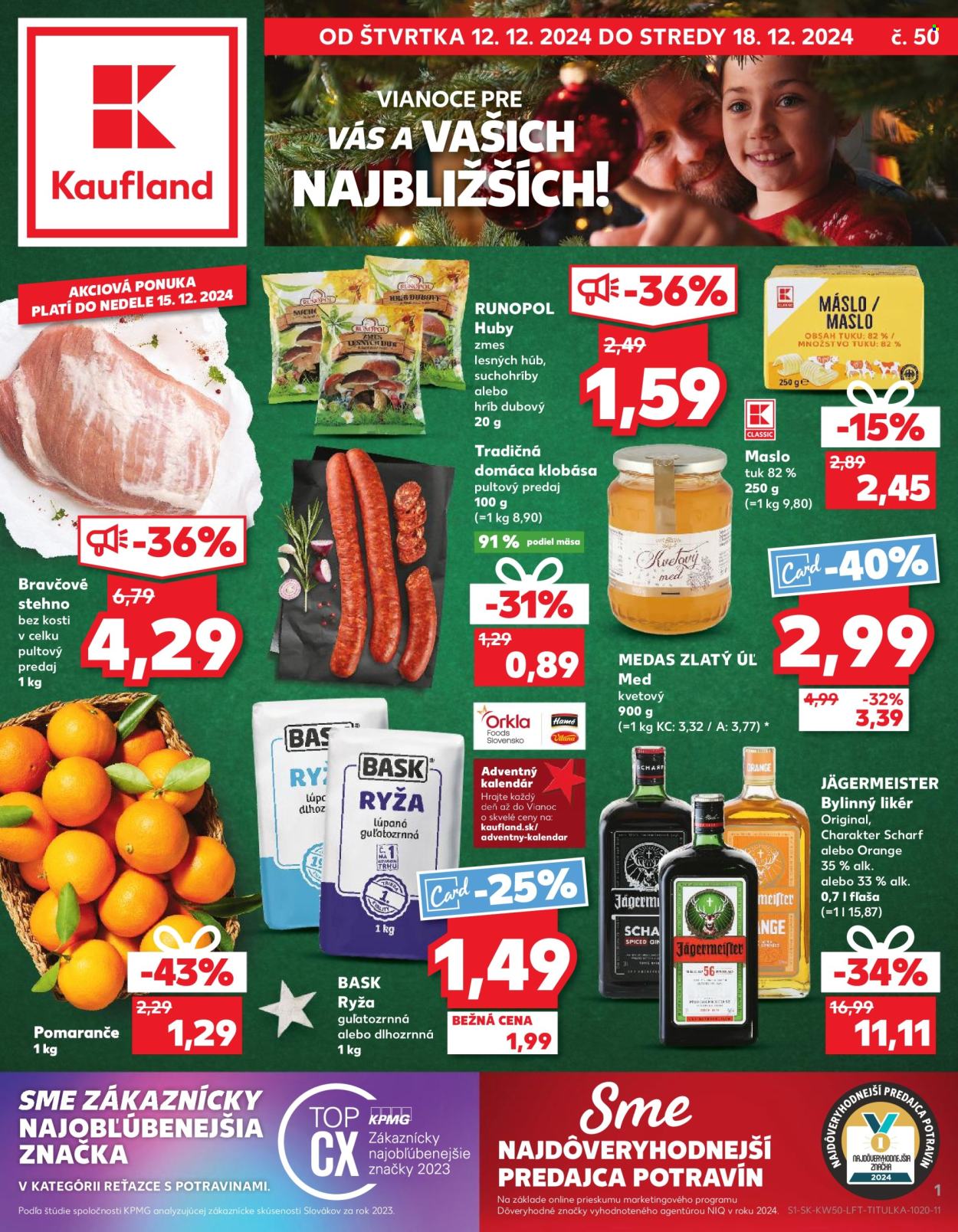 Leták Kaufland - 12.12.2024 - 18.12.2024. Strana 1