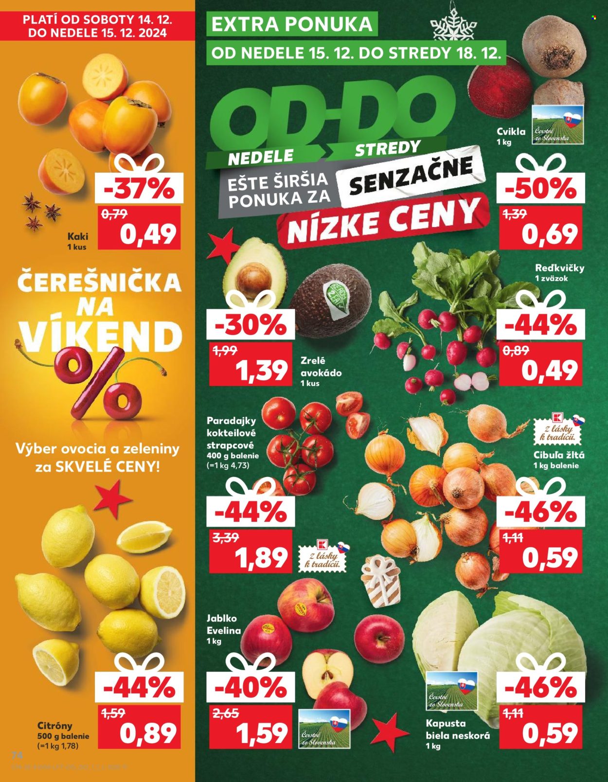 Leták Kaufland - 12.12.2024 - 18.12.2024. Strana 74