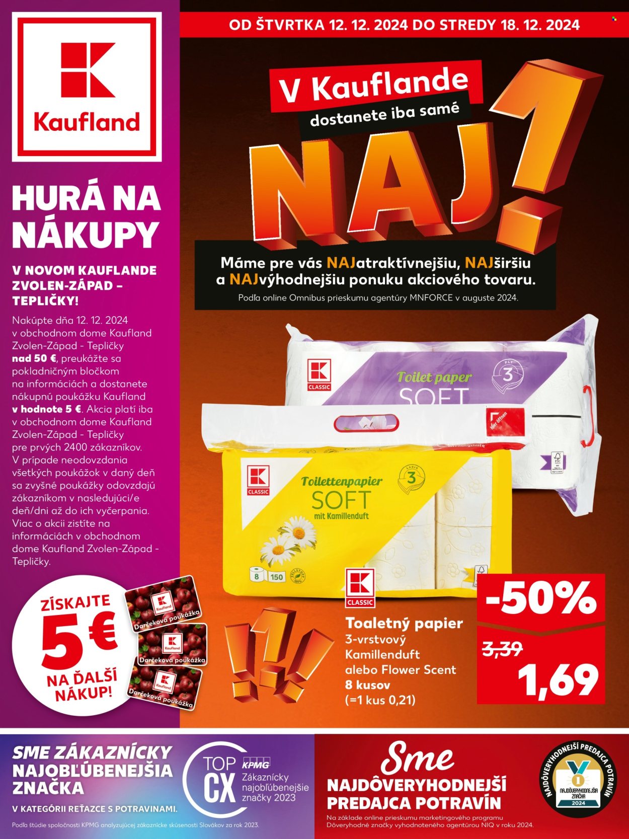 Leták Kaufland - 12.12.2024 - 18.12.2024. Strana 1