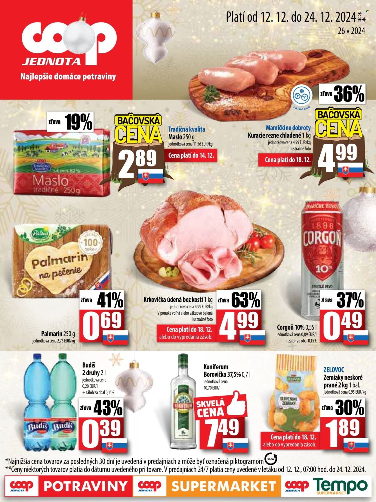 Leták COOP Jednota - 12.12.2024 - 24.12.2024. Strana 1