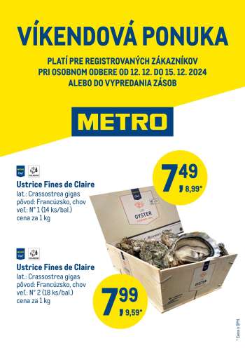 Leták Metro - 12.12.2024 - 15.12.2024.