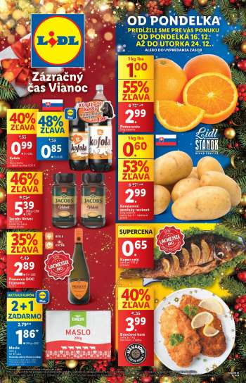 Leták Lidl - 16.12.2024 - 24.12.2024.