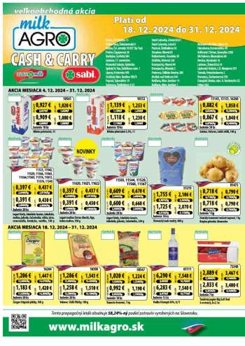 Leták Milk AGRO - 18.12.2024 - 31.12.2024.