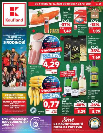 Leták Kaufland - 18.12.2024 - 24.12.2024.