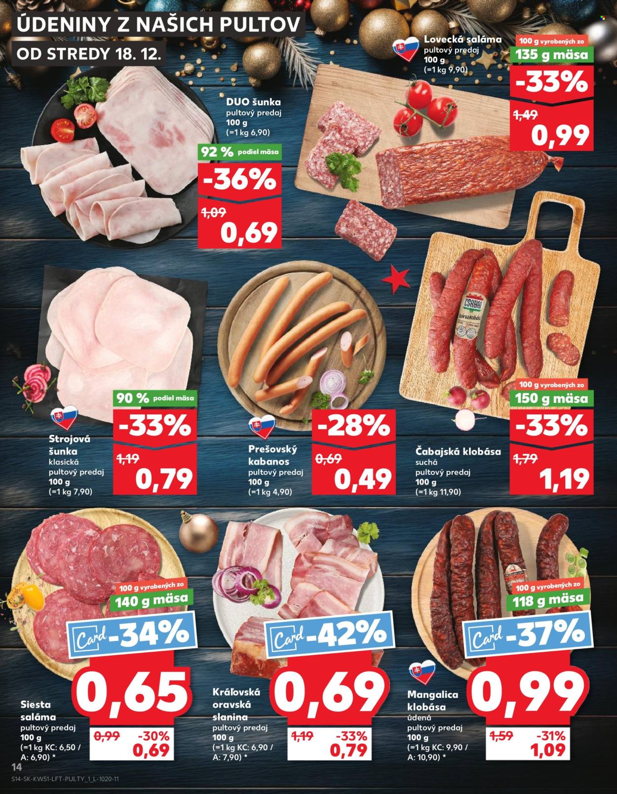 Leták Kaufland - 18.12.2024 - 24.12.2024. Strana 14
