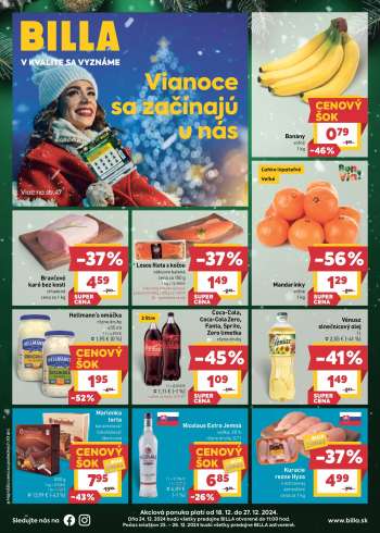 Leták Billa - 18.12.2024 - 27.12.2024.