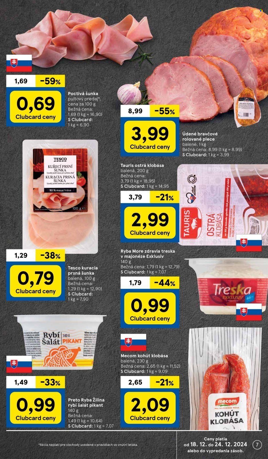 Leták TESCO - 18.12.2024 - 24.12.2024. Strana 7