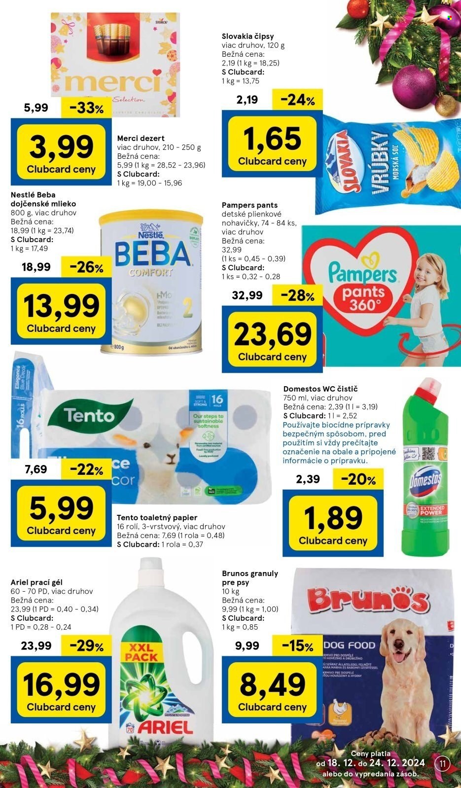 Leták TESCO - 18.12.2024 - 24.12.2024. Strana 11