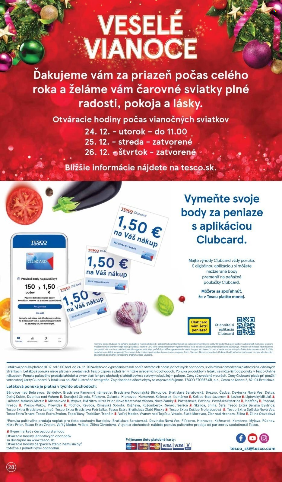 Leták TESCO - 18.12.2024 - 24.12.2024. Strana 28