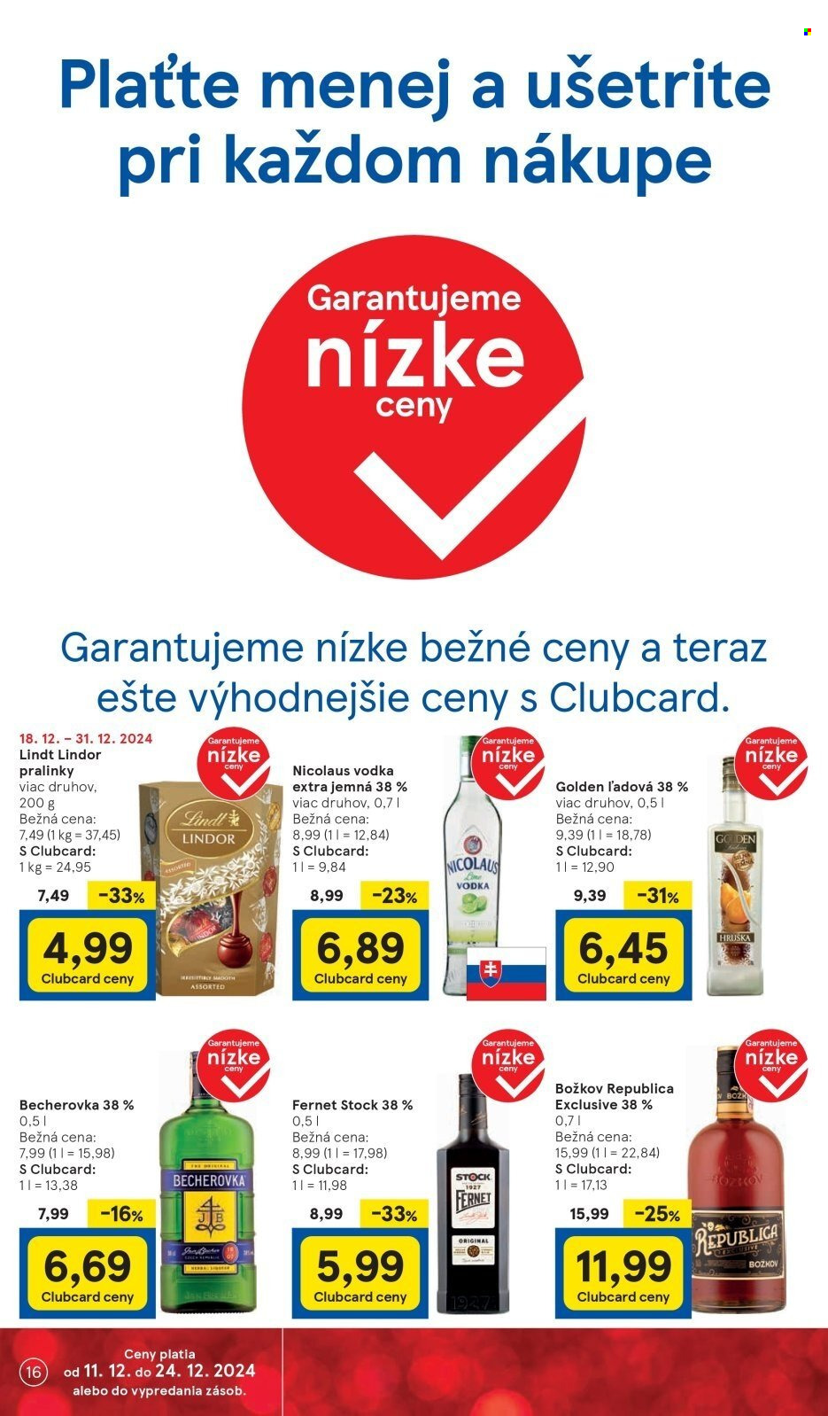 Leták TESCO supermarket - 18.12.2024 - 24.12.2024. Strana 16