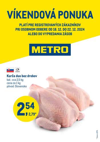 Leták Metro - 18.12.2024 - 22.12.2024.