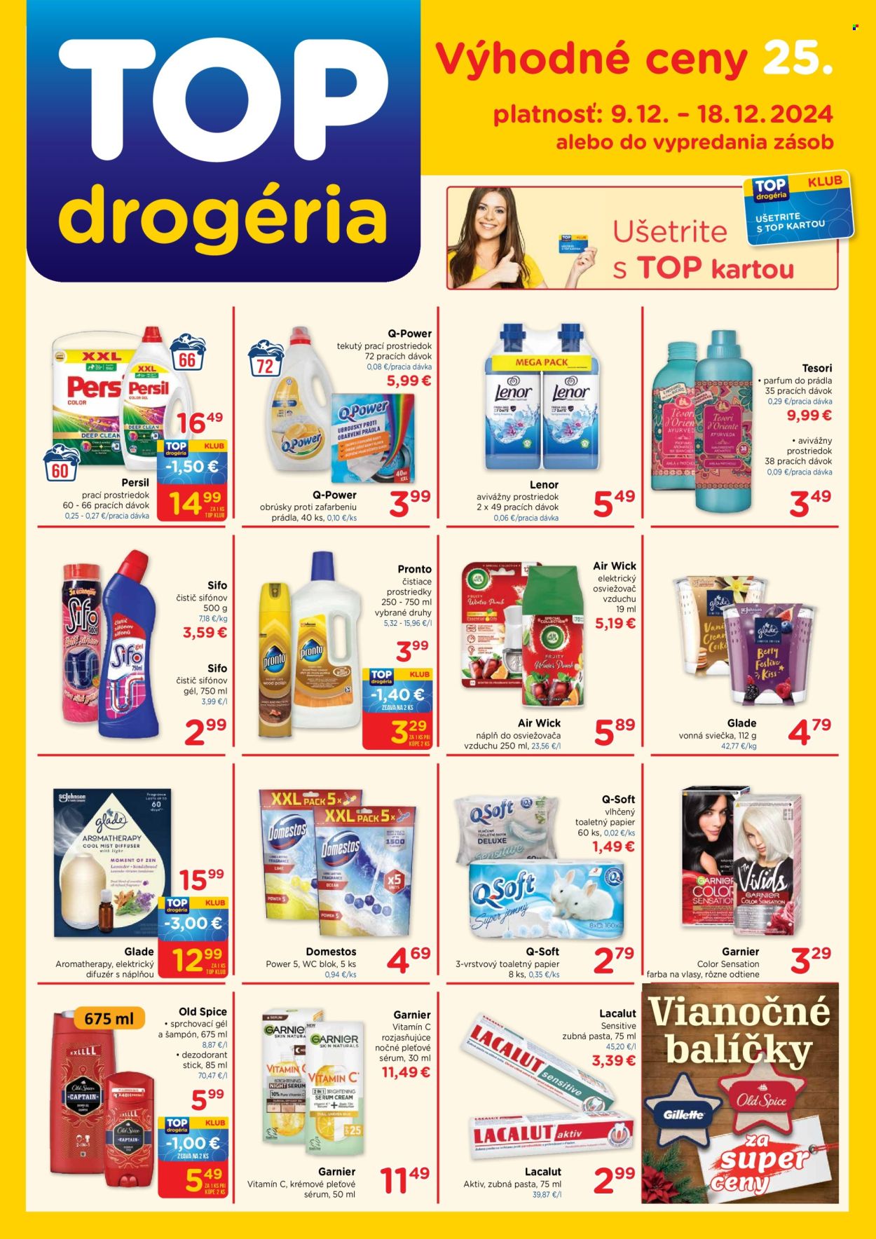 Leták TOP drogéria - 9.12.2024 - 18.12.2024. Strana 1