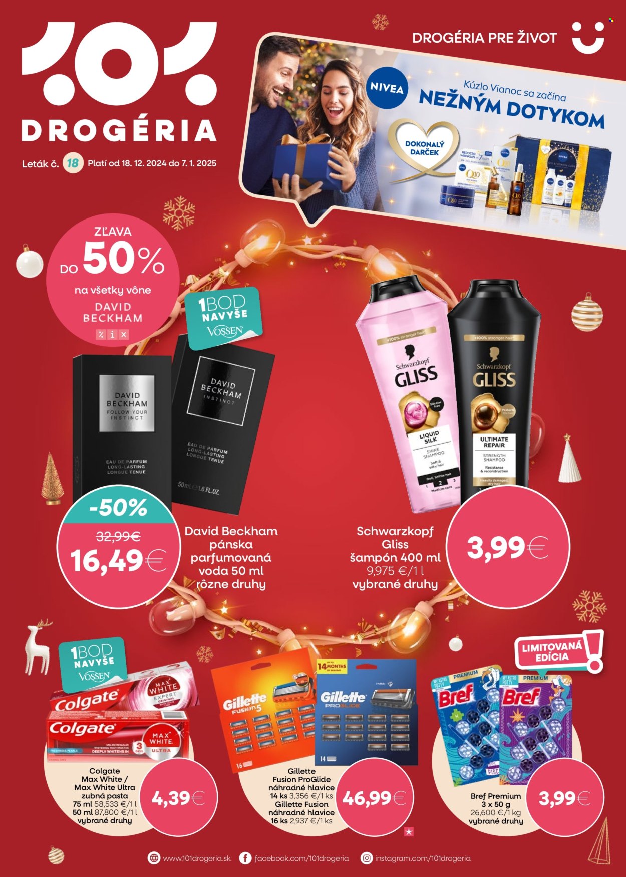 Leták 101 Drogerie - 18.12.2024 - 7.1.2025. Strana 1